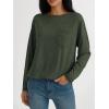 imageAUTOMET Womens Tunic Tops Long Sleeve Shirts Casual Basic Oversized T Shirt Crewneck Loose Fit Fall Fashion ClothesArmygreen