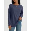 imageAUTOMET Womens Tunic Tops Long Sleeve Shirts Casual Basic Oversized T Shirt Crewneck Loose Fit Fall Fashion ClothesDarkblue