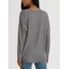 imageAUTOMET Womens Tunic Tops Long Sleeve Shirts Casual Basic Oversized T Shirt Crewneck Loose Fit Fall Fashion ClothesGrey