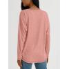 imageAUTOMET Womens Tunic Tops Long Sleeve Shirts Casual Basic Oversized T Shirt Crewneck Loose Fit Fall Fashion ClothesPink