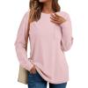 imageAUTOMET Womens Long Sleeve Tops Loose Fit Fall Cute Thick T Shirts Winter Cruise Outfits Trendy ClothesPink