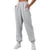imageAUTOMET Womens Fashion Sweatpants Preppy Clothes Stuff Lounge Baggy Cotton Joggers Fall Athletic Pants with Pockets Grey S
