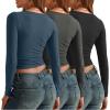 imageAUTOMET 3 Pack Womens Long Sleeve Shirts Fall Fashion Scoop Neck Crop Tops Basic Layer Slim Fit Y2K ClothesBlack grey haze Blue