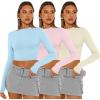 imageAUTOMET 3 Pack Womens Long Sleeve Shirts Y2K Going Out Crop Tops Cute Basic Slim Fitted Fall Fashion Outfits 2025 ClothesBabybluepinkapricot