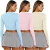 imageAUTOMET 3 Pack Womens Long Sleeve Shirts Y2K Going Out Crop Tops Cute Basic Slim Fitted Fall Fashion Outfits 2025 ClothesBabybluepinkapricot