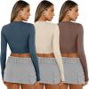 imageAUTOMET 3 Pack Womens Long Sleeve Shirts Y2K Going Out Crop Tops Cute Basic Slim Fitted Fall Fashion Outfits 2025 ClothesBlueapricotcoffegrey