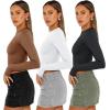 imageAUTOMET 3 Pack Womens Long Sleeve Shirts Y2K Going Out Crop Tops Cute Basic Slim Fitted Fall Fashion Outfits 2025 ClothesBrownwhiteblack
