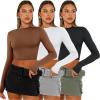 imageAUTOMET 3 Pack Womens Long Sleeve Shirts Y2K Going Out Crop Tops Cute Basic Slim Fitted Fall Fashion Outfits 2025 ClothesBrownwhiteblack