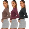 imageAUTOMET 3 Pack Womens Long Sleeve Shirts Y2K Going Out Crop Tops Cute Basic Slim Fitted Fall Fashion Outfits 2025 ClothesCoffegreywineredblack