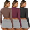 imageAUTOMET 3 Pack Womens Long Sleeve Shirts Y2K Going Out Crop Tops Cute Basic Slim Fitted Fall Fashion Outfits 2025 ClothesCoffegreywineredblack