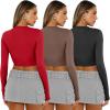 imageAUTOMET 3 Pack Womens Long Sleeve Shirts Y2K Going Out Crop Tops Cute Basic Slim Fitted Fall Fashion Outfits 2025 ClothesRedcoffegreyblack