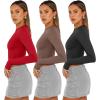 imageAUTOMET 3 Pack Womens Long Sleeve Shirts Y2K Going Out Crop Tops Cute Basic Slim Fitted Fall Fashion Outfits 2025 ClothesRedcoffegreyblack