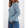 imageAUTOMET Long Sleeve Shirts Womens Lace Lightweight Sweaters Fall Business Dressy Casual TopsLightblue