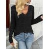 imageAUTOMET Long Sleeve Shirts Womens Tops Fall Fashion Business Casual Outfits 2025 V Neck T Shirts Sweaters TrendyBlack
