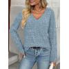 imageAUTOMET Long Sleeve Shirts Womens Tops Fall Fashion Business Casual Outfits 2025 V Neck T Shirts Sweaters TrendyLightblue
