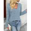 imageAUTOMET Long Sleeve Shirts Womens Tops Fall Fashion Business Casual Outfits 2025 V Neck T Shirts Sweaters TrendyLightblue