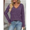 imageAUTOMET Long Sleeve Shirts Womens Tops Fall Fashion Business Casual Outfits 2025 V Neck T Shirts Sweaters TrendyPurple