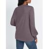 imageAUTOMET Long Sleeve Shirts Womens Tops Henley Dressy Casual Blouses Fall Outfits 2025 Trendy Loose Fit Comfy Winter ClothesGrey Purple