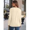 imageAUTOMET Long Sleeve Shirts for Women Basic Business Casual Tops Work Clothes 2025 Fall Fashion OutfitsCream