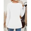 imageAUTOMET Long Sleeve Shirts for Women Fall Lightweight Sweaters Business Dressy Casual Tops Winter TrendyWhite