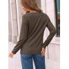 imageAUTOMET Long Sleeve Shirts for Women Pleated Dressy Casual Business Blouses Trendy Fashion Tunic Basic TopsCoffee Grey