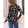 imageAUTOMET Long Sleeve Shirts for Women Pleated Dressy Casual Business Blouses Trendy Fashion Tunic Basic TopsHalloween Print