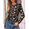 imageAUTOMET Long Sleeve Shirts for Women Pleated Dressy Casual Business Blouses Trendy Fashion Tunic Basic TopsHalloween Print