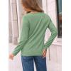 imageAUTOMET Long Sleeve Shirts for Women Pleated Dressy Casual Business Blouses Trendy Fashion Tunic Basic TopsSage Green