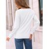 imageAUTOMET Long Sleeve Shirts for Women Pleated Dressy Casual Business Blouses Trendy Fashion Tunic Basic TopsWhite