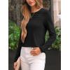 imageAUTOMET Long Sleeve Shirts for Women Spring Fashion Tops 2025 Dressy Casual Blouses Trendy Pleated Tunic OutfitsBlack