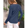 imageAUTOMET Long Sleeve Shirts for Women Spring Fashion Tops 2025 Dressy Casual Blouses Trendy Pleated Tunic OutfitsNavy