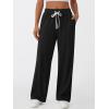 imageAUTOMET Lounge Pants Women Wide Leg Casual Sweatpants Baggy Workout Sweat Pajamas Pants Fall Fashion Outfits with PocketsBlack