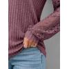 imageAUTOMET Women Long Sleeve Shirts Fall Lace Tops 2025 Fashion V Neck Sweaters Dressy Casual Winter Tunic Blouse Trendy OutfitWine