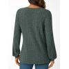 imageAUTOMET Women Long Sleeve Shirts Fall V Neck Work Tops 2025 Fashion Tunic Sweaters Dressy Casual Winter Blouse Trendy OutfitsGreen
