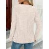 imageAUTOMET Womens Long Sleeve Henley Shirts Fall Lightweight Sweaters Dressy Casual Tunic Tops Fashion Clothes 2025Beige