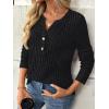 imageAUTOMET Womens Long Sleeve Henley Shirts Fall Lightweight Sweaters Dressy Casual Tunic Tops Fashion Clothes 2025Black