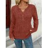 imageAUTOMET Womens Long Sleeve Henley Shirts Fall Lightweight Sweaters Dressy Casual Tunic Tops Fashion Clothes 2025Caramel