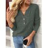 imageAUTOMET Womens Long Sleeve Henley Shirts Fall Lightweight Sweaters Dressy Casual Tunic Tops Fashion Clothes 2025Green