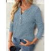 imageAUTOMET Womens Long Sleeve Henley Shirts Fall Lightweight Sweaters Dressy Casual Tunic Tops Fashion Clothes 2025Lightblue
