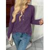 imageAUTOMET Womens Long Sleeve Henley Shirts Fall Lightweight Sweaters Dressy Casual Tunic Tops Fashion Clothes 2025Purple
