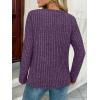 imageAUTOMET Womens Long Sleeve Henley Shirts Fall Lightweight Sweaters Dressy Casual Tunic Tops Fashion Clothes 2025Purple