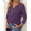imageAUTOMET Womens Long Sleeve Henley Shirts Fall Lightweight Sweaters Dressy Casual Tunic Tops Fashion Clothes 2025Purple