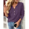 imageAUTOMET Womens Long Sleeve Henley Shirts Fall Lightweight Sweaters Dressy Casual Tunic Tops Fashion Clothes 2025Purple