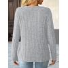 imageAUTOMET Womens Long Sleeve Shirt Fall Fashion 2025 V Neck Sweater Tunic Tops Dressy Casual Work Blouse Trendy Winter ClothingLight Grey
