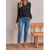 imageAUTOMET Womens Long Sleeve Shirts 2025 Fall Fashion Dressy Casual Tops Trendy Henley Blouses Cute Work Outfits ClothesBlack Dot Line