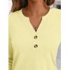 imageAUTOMET Womens Long Sleeve Shirts 2025 Fall Fashion Dressy Casual Tops Trendy Henley Blouses Cute Work Outfits ClothesButter Yellow