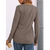 imageAUTOMET Womens Long Sleeve Shirts 2025 Fall Fashion Dressy Casual Tops Trendy Henley Blouses Cute Work Outfits ClothesCoffee Grey