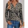 imageAUTOMET Womens Long Sleeve Shirts 2025 Fall Fashion Dressy Casual Tops Trendy Henley Blouses Cute Work Outfits ClothesGray Leopard