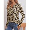 imageAUTOMET Womens Long Sleeve Shirts 2025 Fall Fashion Dressy Casual Tops Trendy Henley Blouses Cute Work Outfits ClothesLeopard