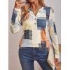 imageAUTOMET Womens Long Sleeve Shirts 2025 Fall Fashion Dressy Casual Tops Trendy Henley Blouses Cute Work Outfits ClothesPlaid Multi
